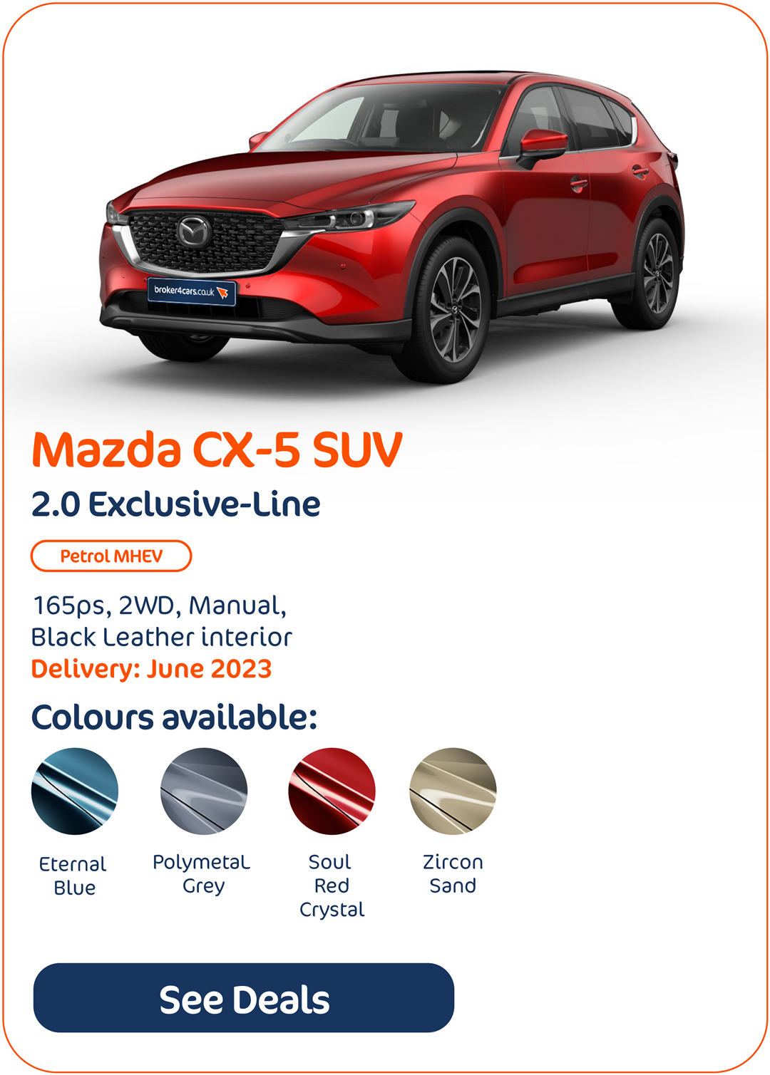 Mazda CX-5 SUV 2.0 Exclusive-Line - Click to Enquire